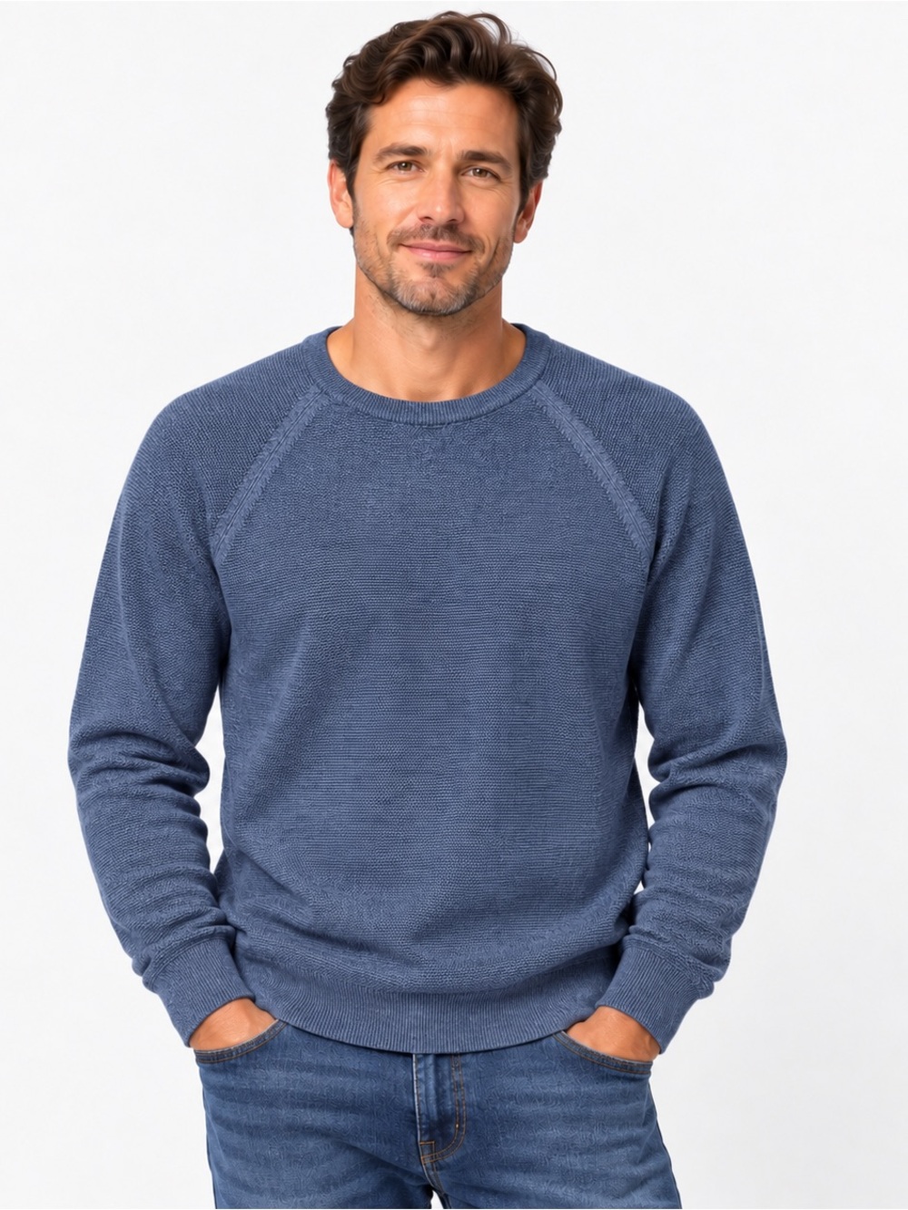J.Crew Men’s 100% Cotton Dark Blue Crewneck Sweater Medium NWT